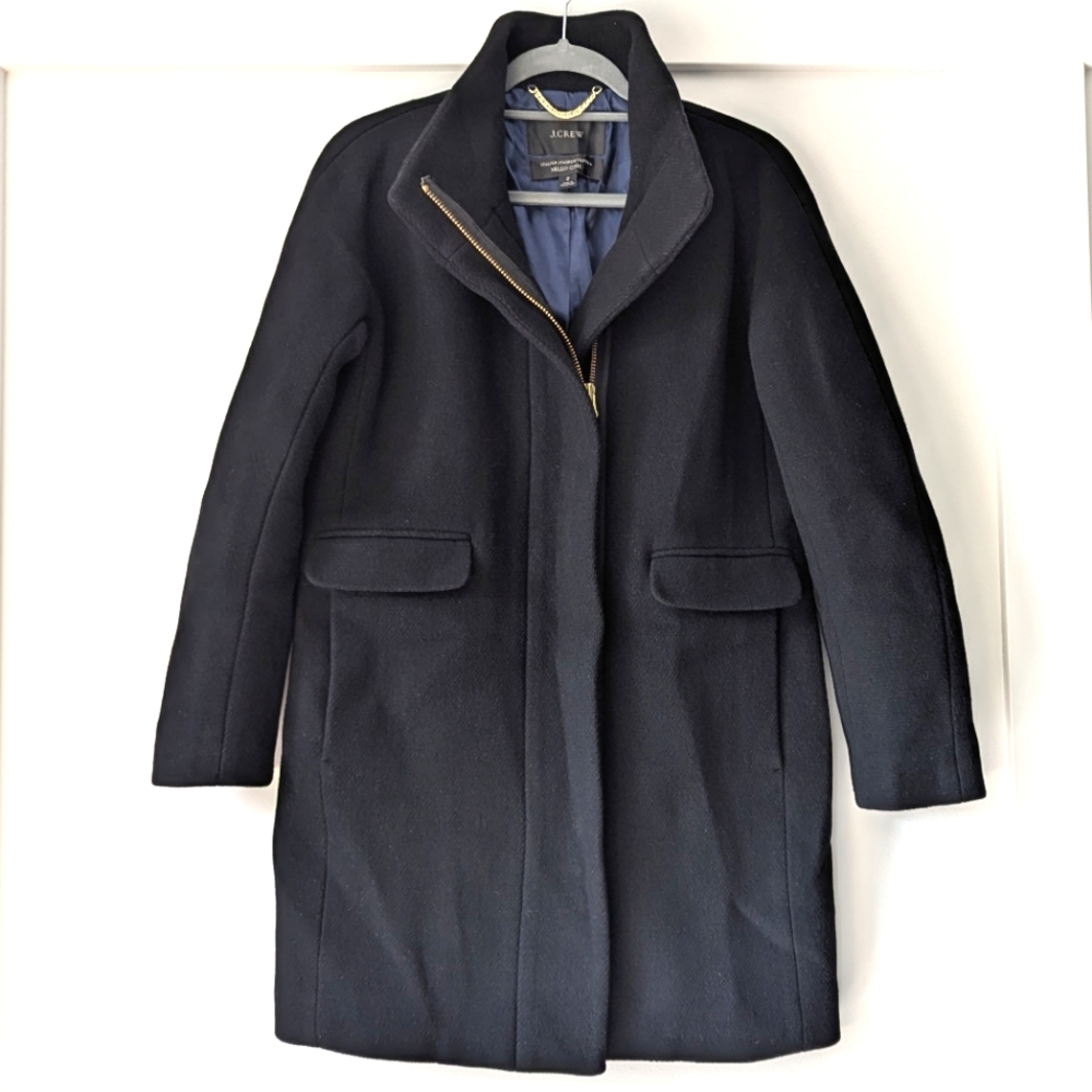 J.Crew Cocoon Coat in Italian‎ Stadium-Cloth (Size 2)